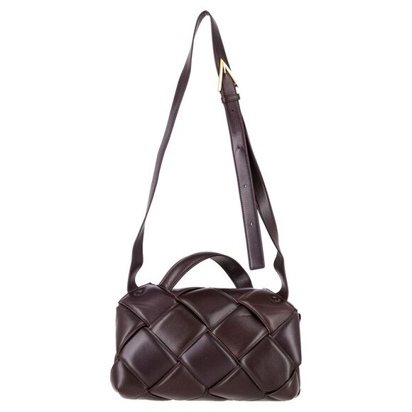 Bottega Veneta Maxi Intrecciato Padded Top Handle Bag in Burgundy Leather - Picture 3 of 8